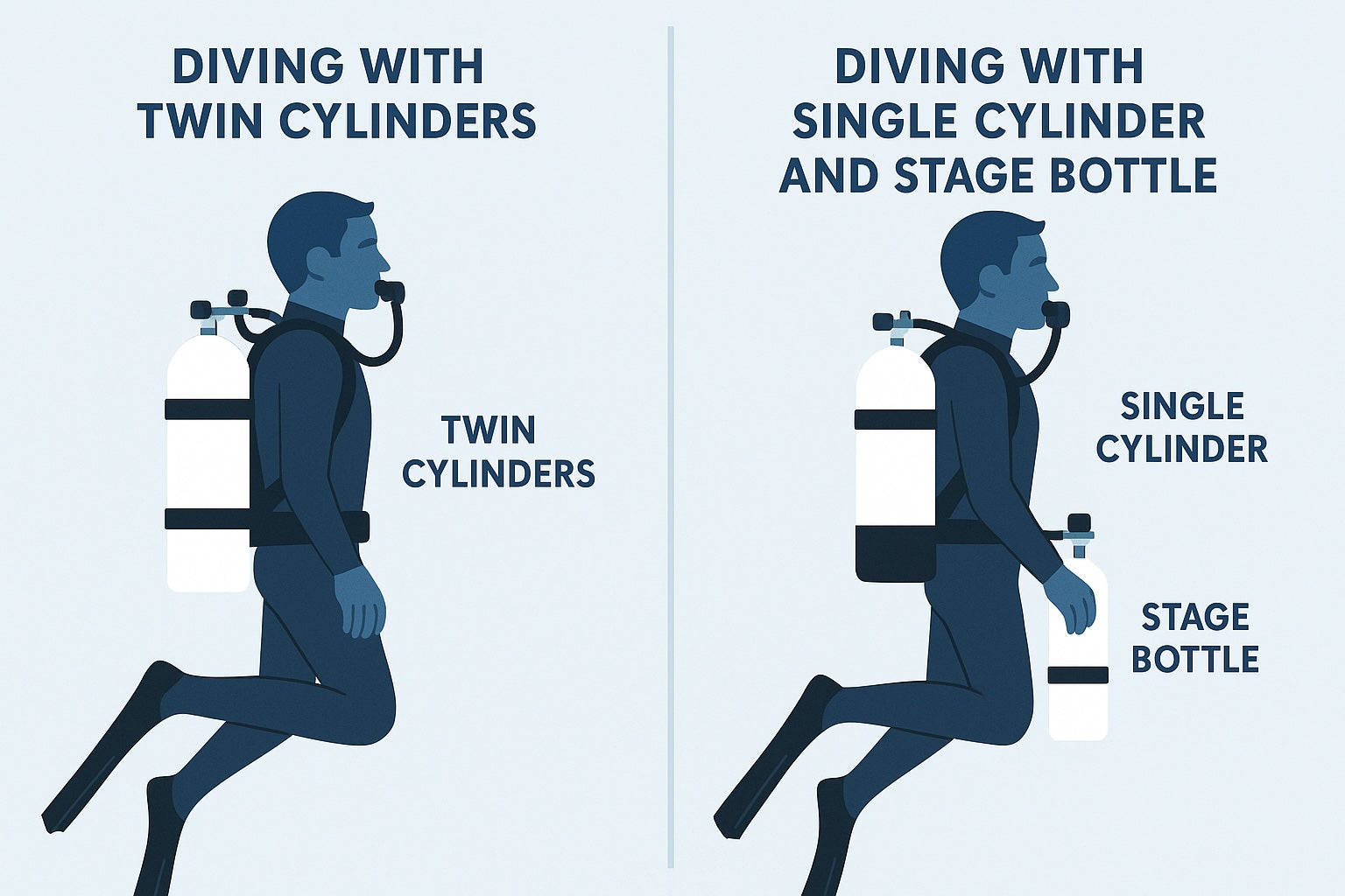 double tanks or twinset diving 