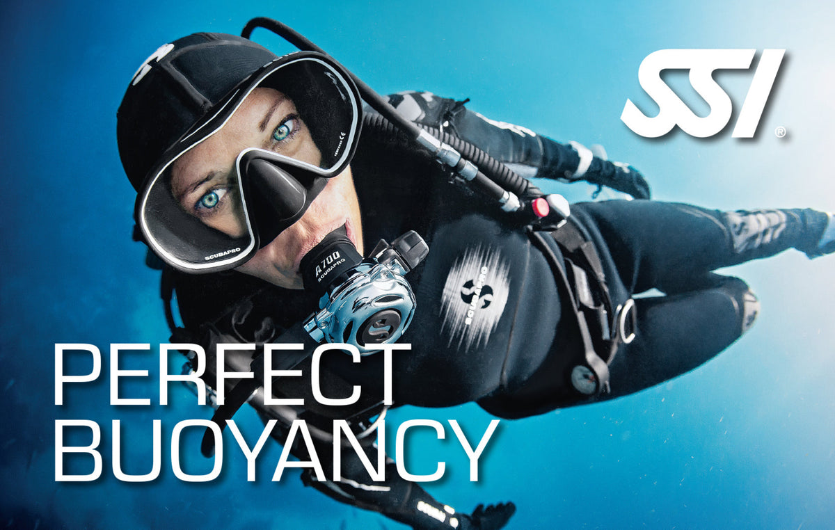 diver demonstrating perfect buoyancy