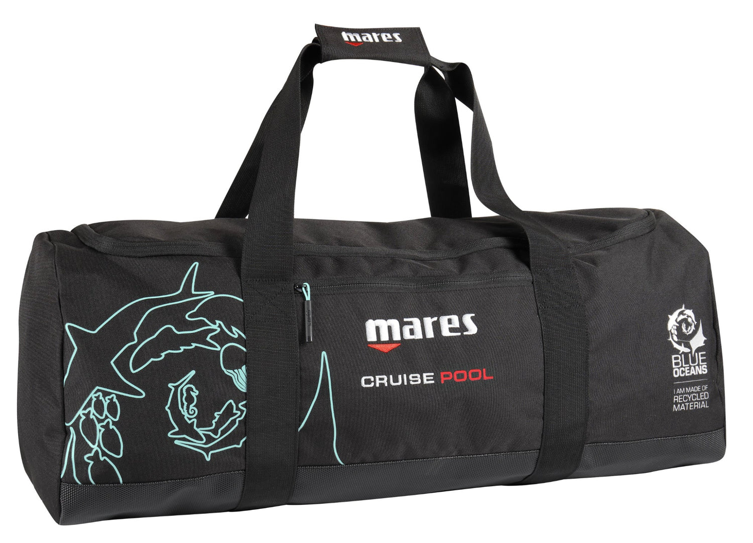 black cruise pool bag with handles