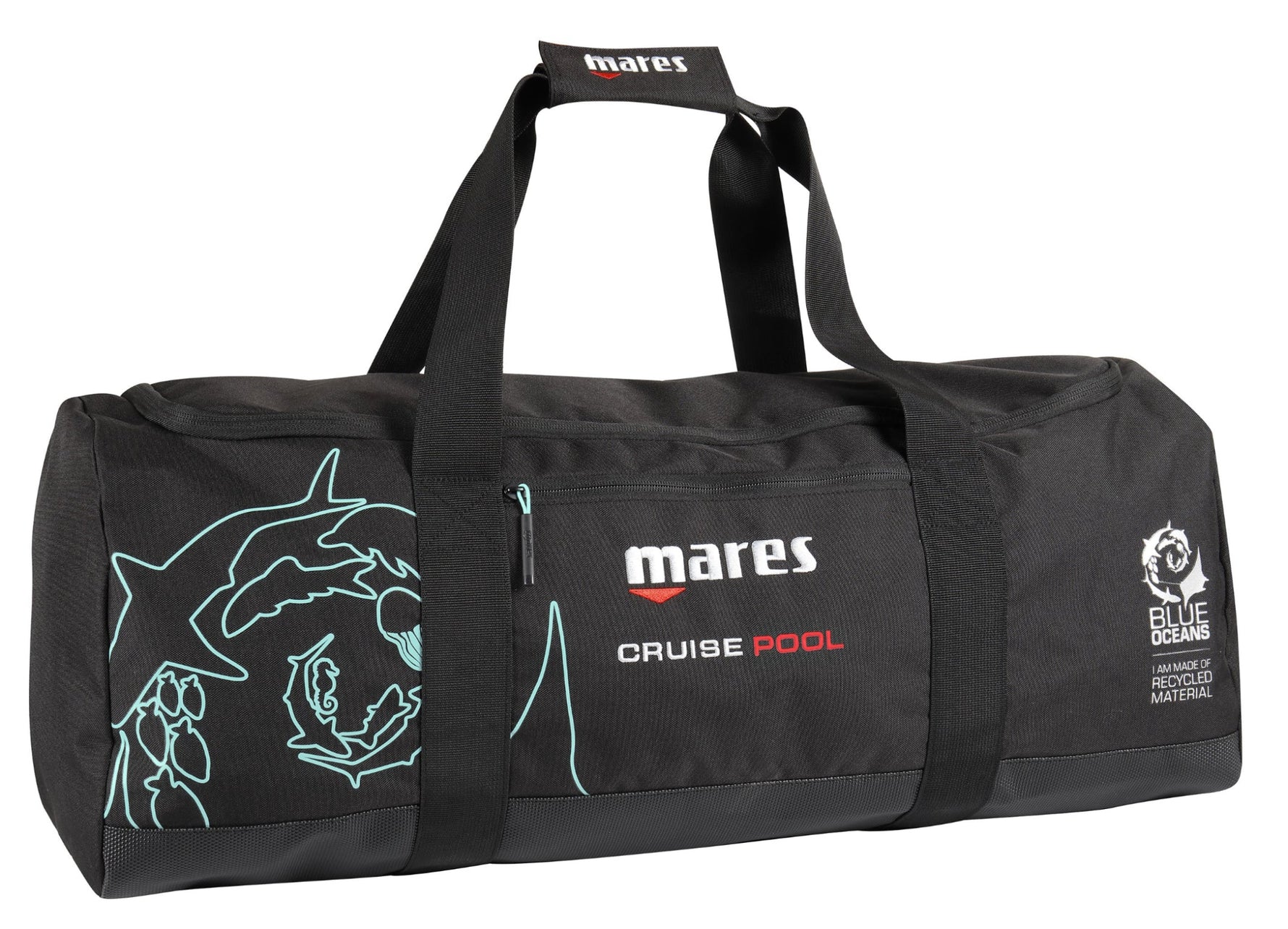 black cruise pool bag with handles