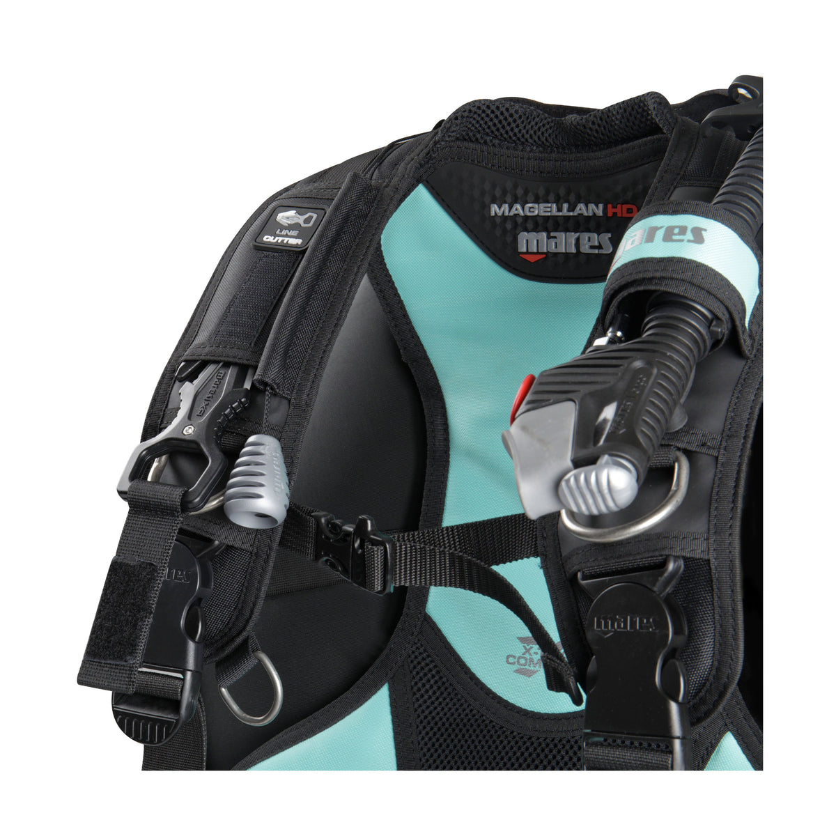 mares mmagellan bcd shows where line cutter is held
