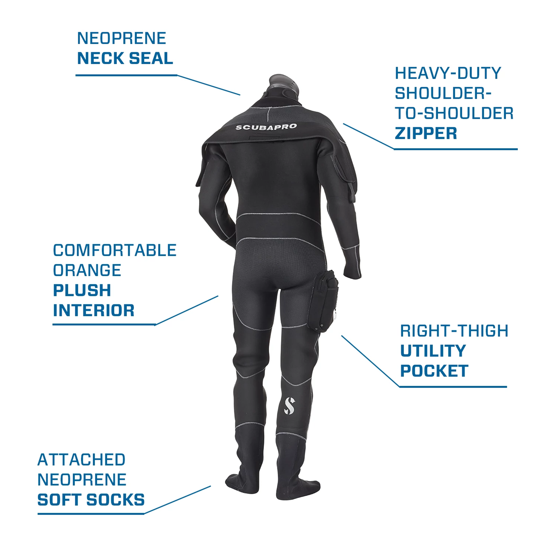 Scubapro ever dry 4mm drysuit details