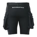scubapro hybrid wetsuit cargo shorts rear