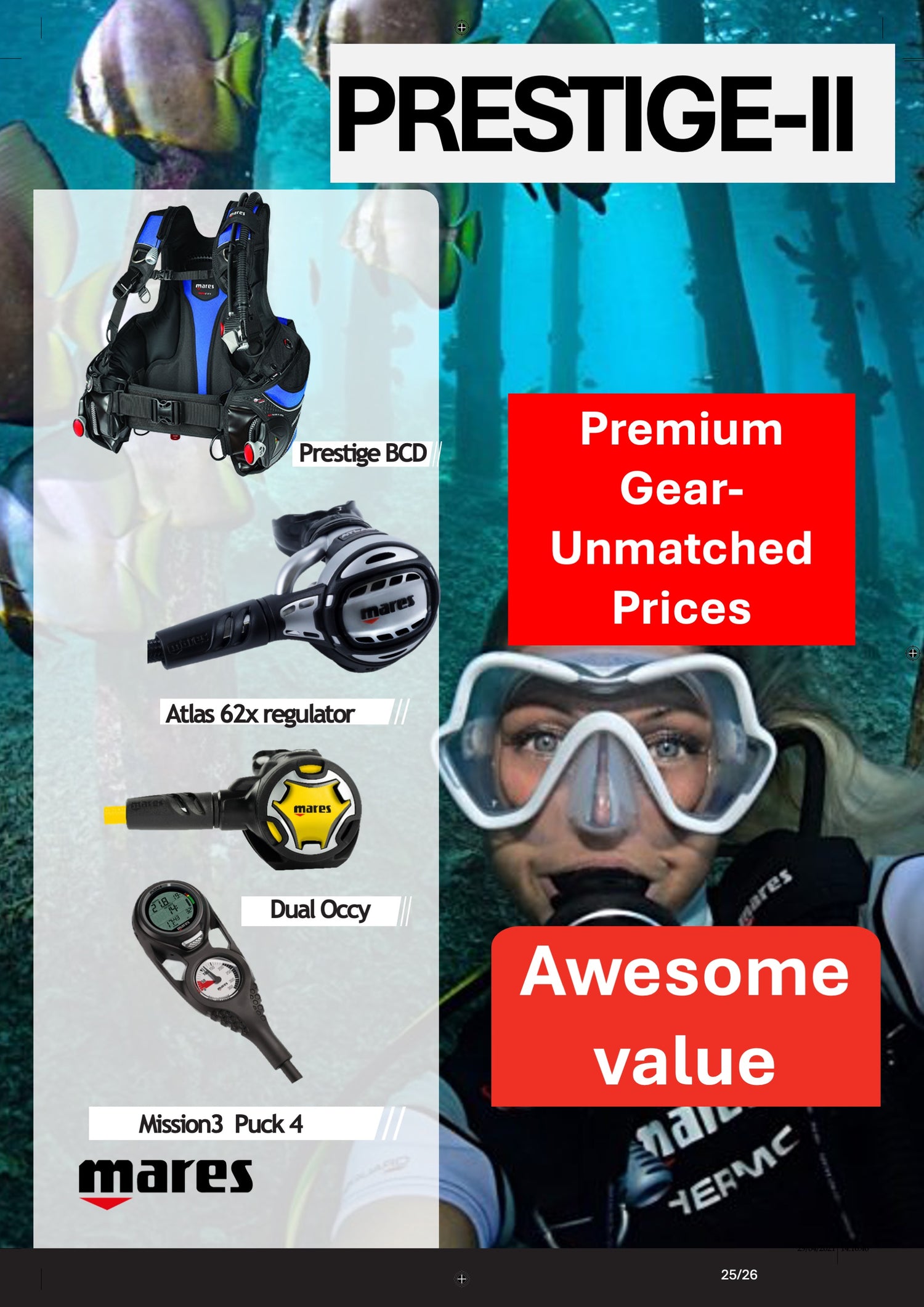 Mares Prestige BC Package
