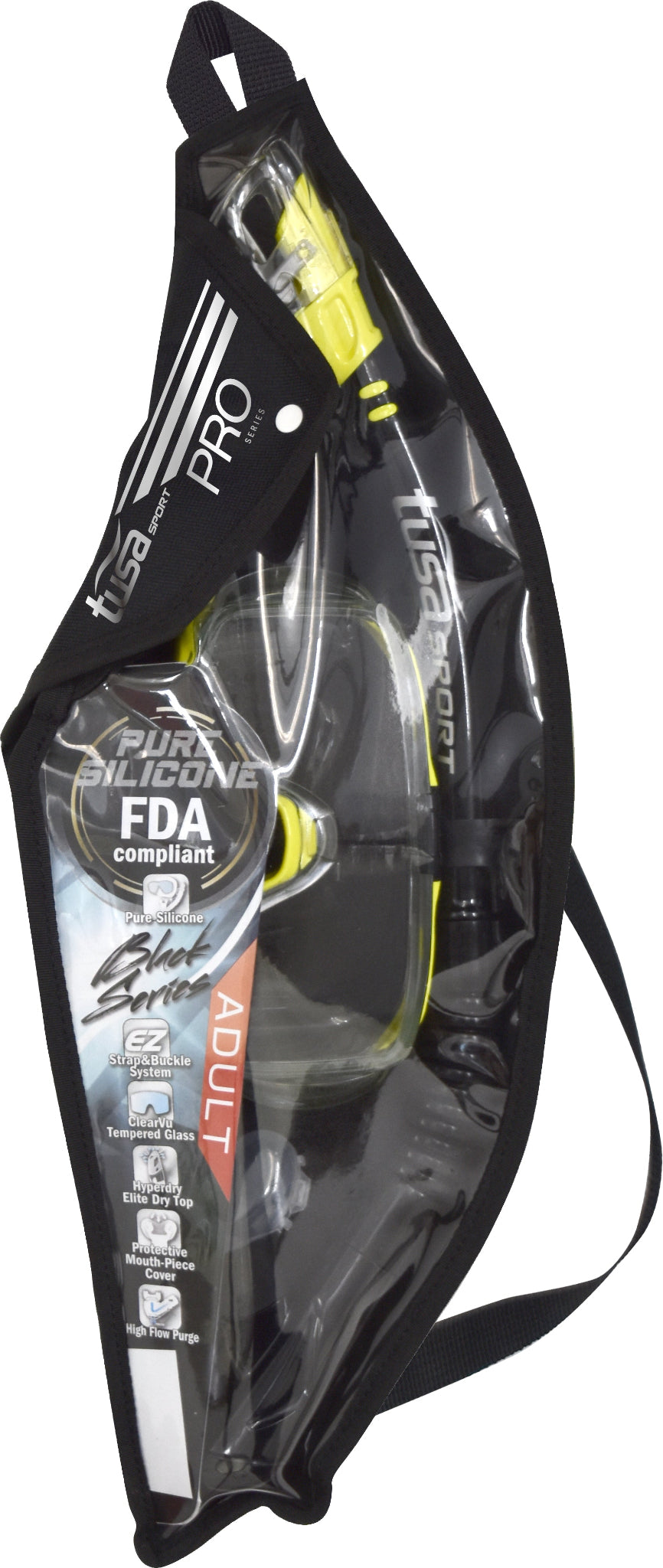 Packaged product with FDA compliance label on a white background