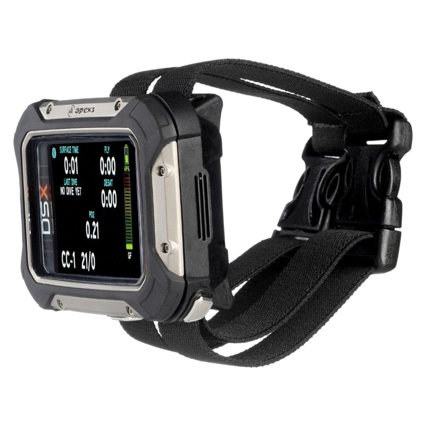 apeks dive computer with straps