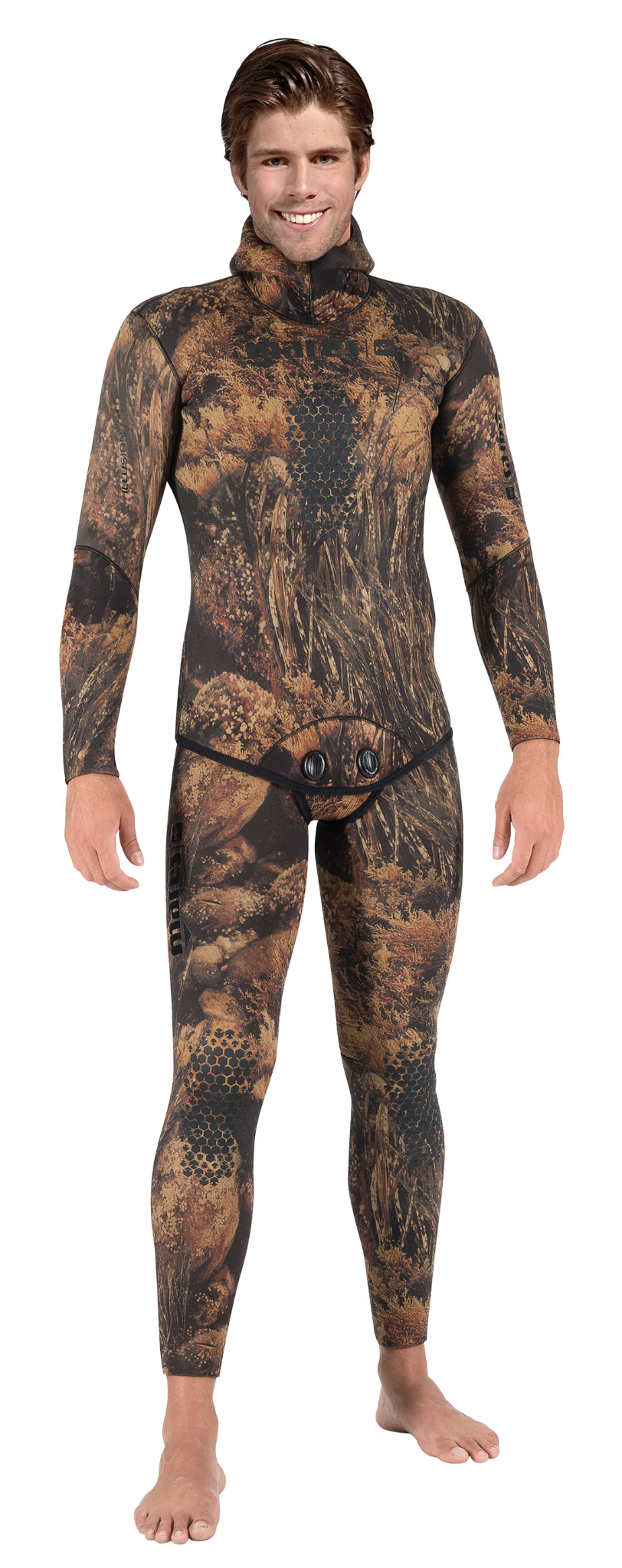 illusion 5mm open cell free diving wetsuit