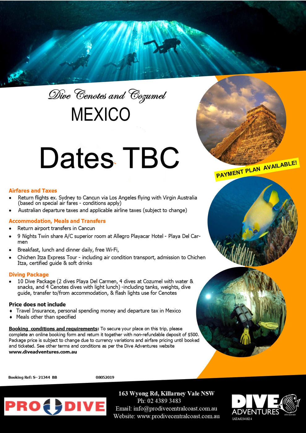 Mexico Getaway  - Dive the Cenotes and Cozumel