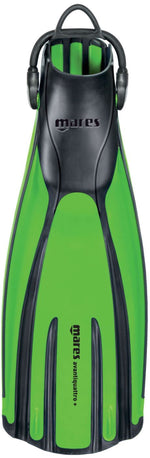 green Quattro mask snorkel fin Package